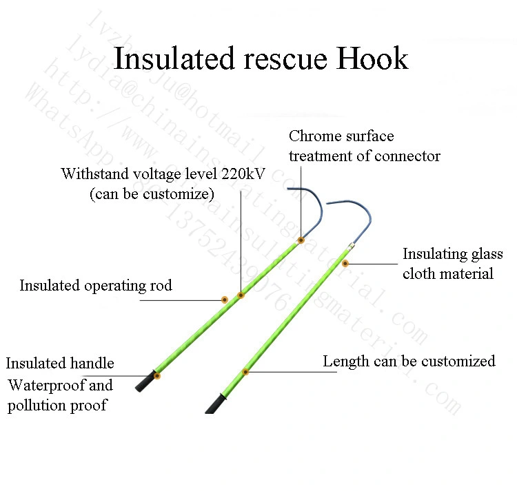 Insulated Fiber Glass Lifesave Poles for Electric Safety Rod