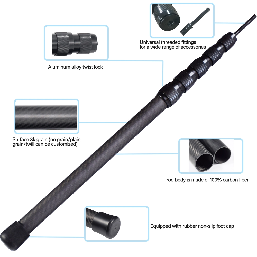 Strong 12m Carbon Fiber Telescopic Pole for Window Cleaning